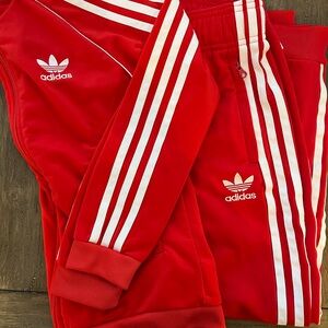 Adidas Kids Red Track Suit- small